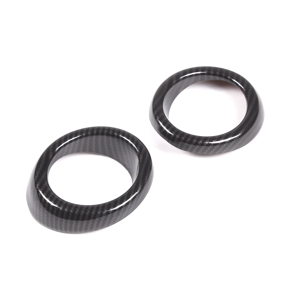Front Fog Light Lamp BEZEL Cover Trim Ring Carbon ABS For Infiniti G25 G37 10-13 - Image 4 of 4