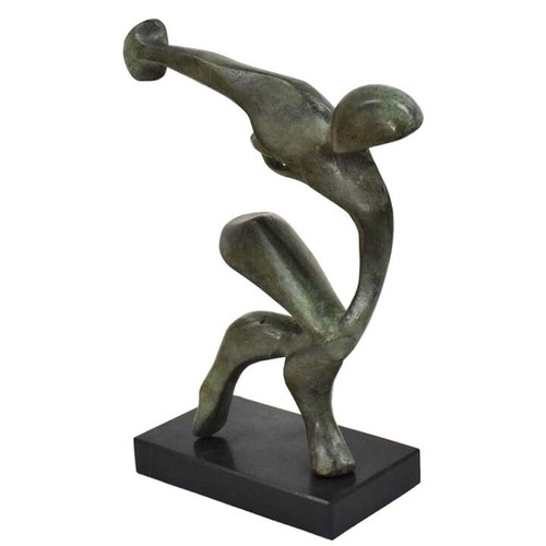 Modern Discus athlete Bronze statue sculpture artifact - Picture 2 of 6