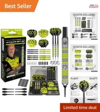 Professional Michael Van Gerwen 50-Piece Soft Tip Darts Set with Carrying Case