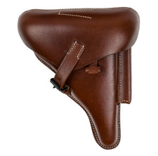 WW2 WWII - Reproduction Holster P08 Luger Allemand - Couleur Marron