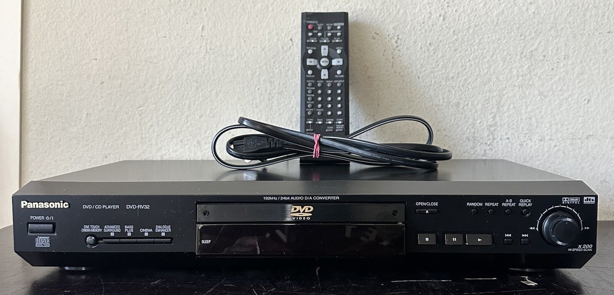 Panasonic DVD-RV32 X200 Hi-Speed Scan DVD Audio D/A