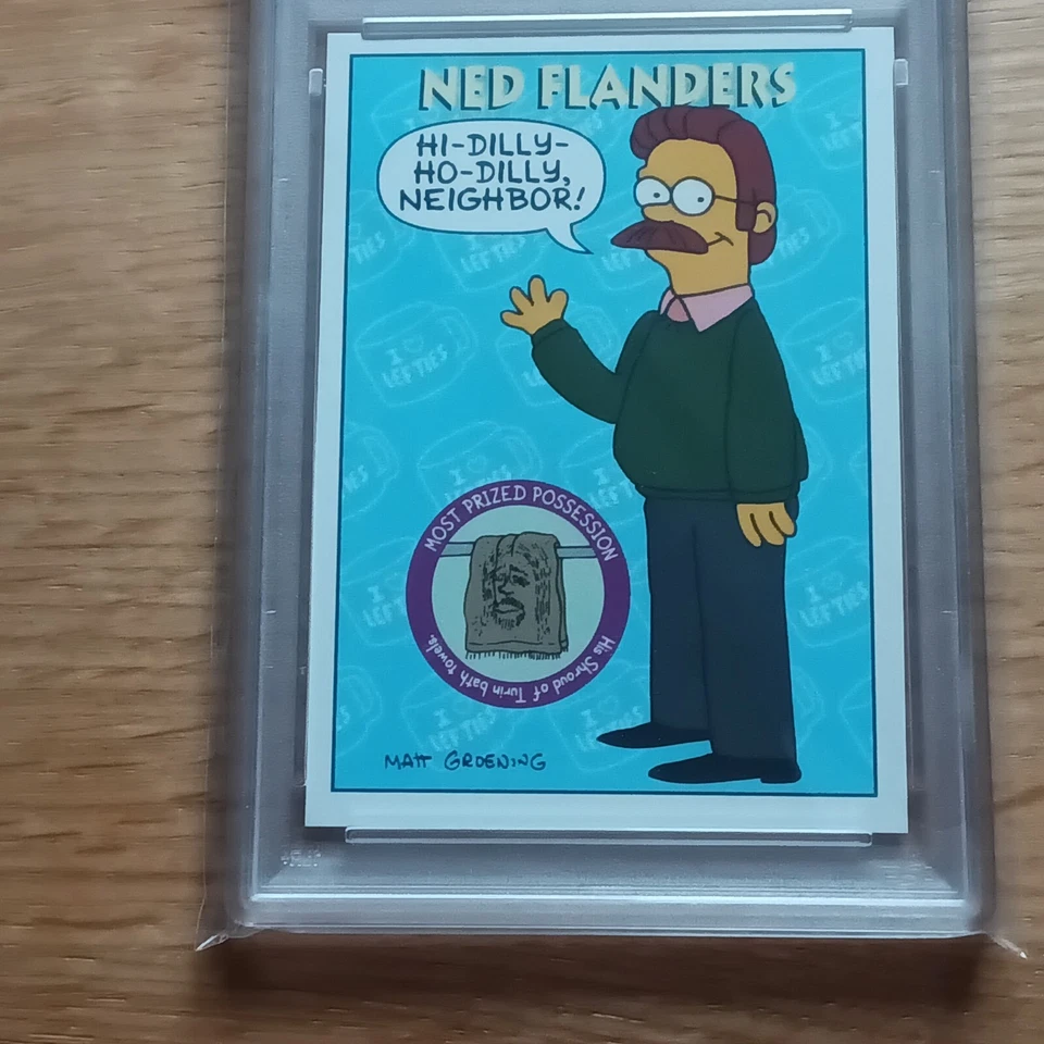 1994 SKYBOX SIMPSONS II #S5 Ned Flanders PSA 9 MINT - Image 2 of 4