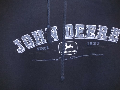 childrens m black John Deere hoodie see pic's good cond, - Picture 2 of 8