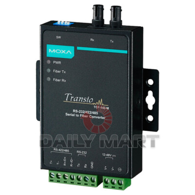 New In Box MOXA TCF-142-M-SC Optical Fiber Media Converter #F20