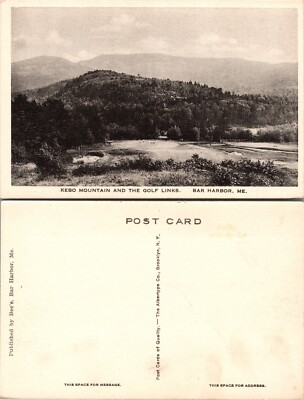 Kebo Mountain Golf Links Bar Harbor Maine ME Postcard