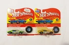 Lot of 2 Hot Wheels Vintage Collection SNAKE w RLs in Green & Gold, carded