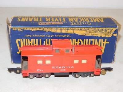 American Flyer S Ga. #630 Reading Lighted Caboose Lights OB