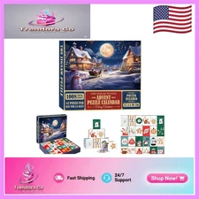 1008-Piece Eco-Friendly Advent Puzzle Calendar for Families – Holiday Cheer