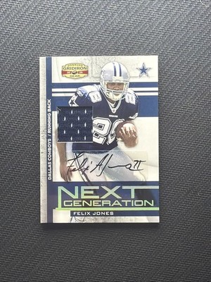 2008 Donruss Playoff Felix Jones Next Generation Auto Patch /50 RPA RC #NG-27