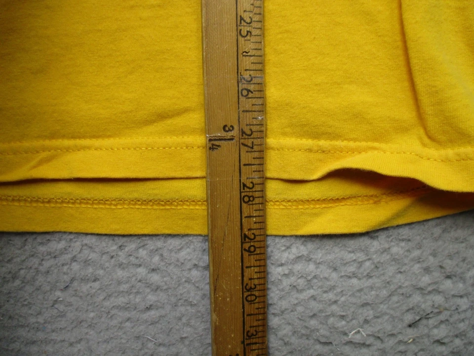 Camisa Hurley De Colección Para Hombres S Amarilla Logo Internacional Gráfico Hecha en Algodón EE. UU. Foto 4 de 4