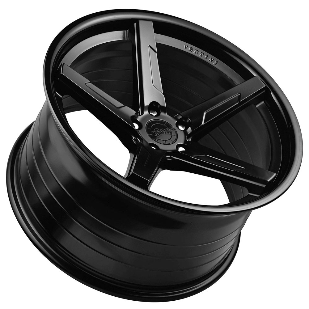 20" Vertini RFS1.7 Black 20x9 20x10 Wheels Rims Fits Maserati Quattroporte