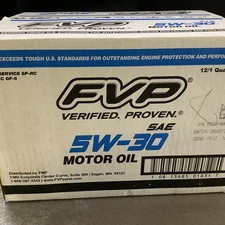 FVP 5W-30 Conventional Motor Oil 12 Pack of 1 Qt.