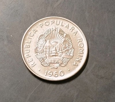 1960 Romania 15 Bani Coin -( KM# 87 )
