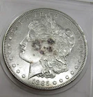 1885 S MORGAN Silver DOLLAR $1 XF DETAILS
