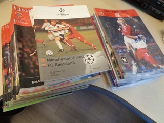 Manchester United 98/99 Treble Season Almost Complete Set Home & Away Programme