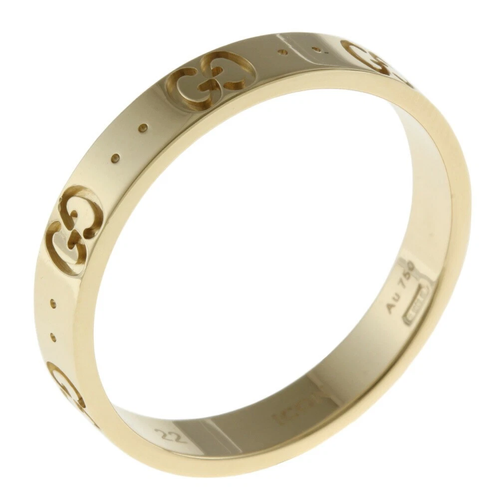 Bague Gucci Icône Or Jaune 18K Unisexe US2.251 Bijoux Accessoires