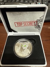2021 Scottsdale Mint  Alien Color Silver Proof 1oz in Collector s Tin