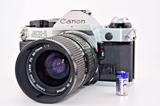 Canon AE-1 Program 35mm Film Camera w/ New FD 35-70mm F4 Lens - Tested  Working