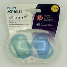 Avent Ultra Air Pacifier 0-6 Months Blue/Green SCF244/20