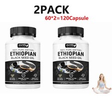 2PACK Purely Nutrient Ethiopian Black Seed Oil Softgels 4.64 Thymoquinone