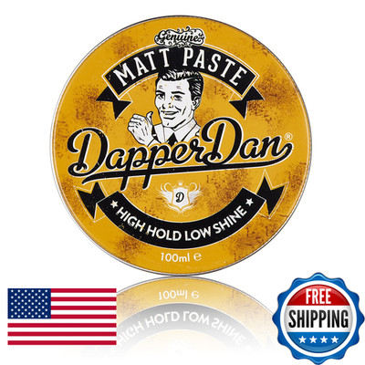 Dapper Dan Matt Paste High Hold Shine Hair Paste For Men Adds Texture Flexible