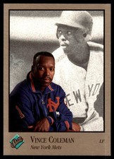 Vince Coleman 1992 Studio #63 New York Mets MLB READ FREE SHIPPING AutographDen
