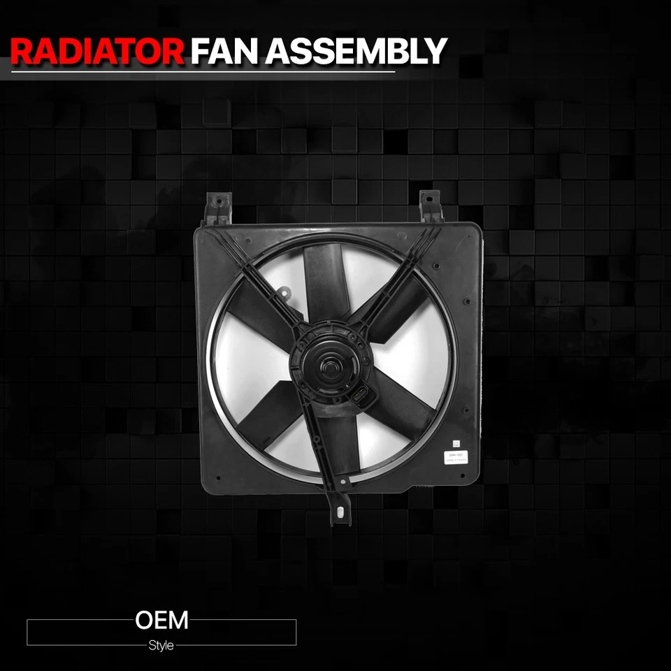 OE Style Radiator Cooling Fan Assembly for 90-94 Chevy Cavalier/Pontiac Sunbird - Image 2 of 4