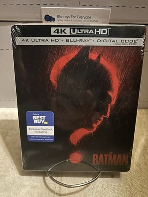 NEW DC The Batman 4K SteelBook UHD Blu-ray [2022] Small Dent - Ships Next Day