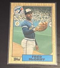 1987 Topps Tiffany Fred McGriff Rookie RC SP HOF 🔥🔥🔥