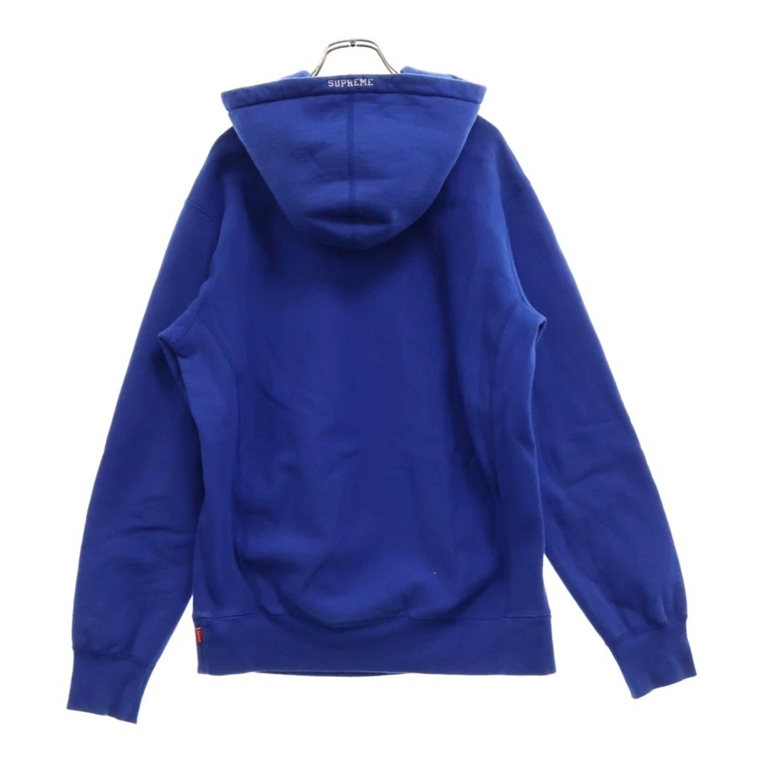 Felpa con cappuccio SUPREME 15AW S logo pullover felpa blu usata aec31352101fcf7f