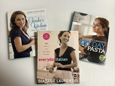 Giada De Laurentiis Cookbook Lot 3 HC Books - Everyday Italian Kitchen Pasta