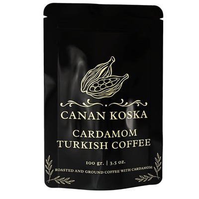 Canan Koska Cardamom Turkish Coffee -Premium Ground Coffee-Cardamom  100gr-3.5oz