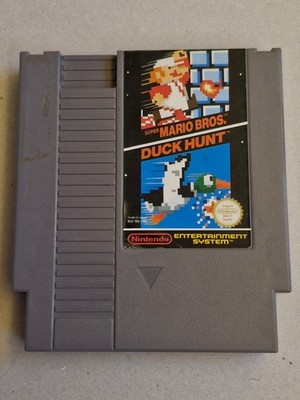 Nintendo NES Spiel Super Mario und Duck Hunt  Zappern RAR Game PAL B
