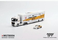 MINI GT LB Racing 1/64 Mercedes Actros Transporter & Nissan S15 Silvia Set