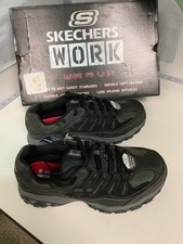 Skechers Steel Toe Work Shoe 8.5 Wide Fit Black