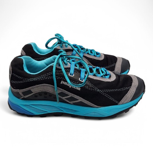 NEW NWOT Ladies sz 7 Patagonia Tsali Trail Running Shoes Black Aqua Blue T80664 - Bild 3 von 9