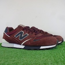 New Balance Trainers Size 11 Mens Red Suede 446 Series Logo Running Shoes Retro