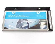 Genuine Volkswagen License Plate Frame - Slim - Polished Zvw-355-001