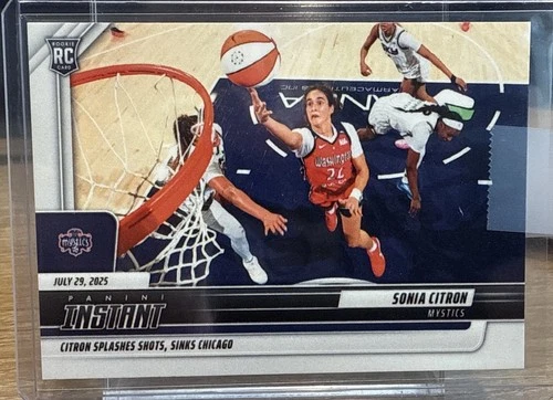 2025 Panini Instant WNBA #183 Sonia Citron Washington Mystics RC - PR:261