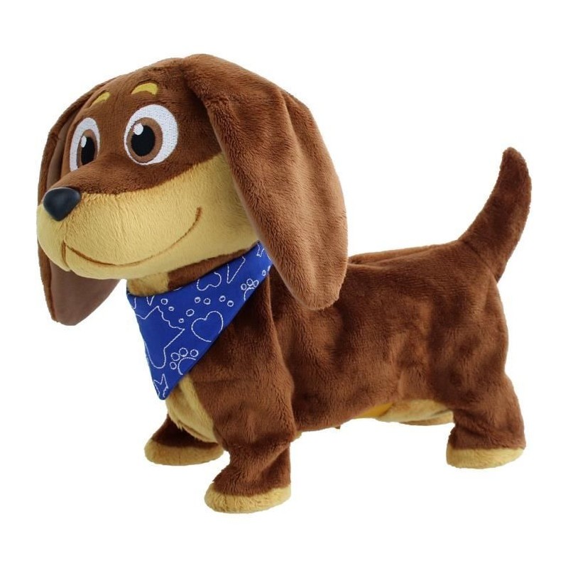 Diggles peluche animée GOLIATH chien interactif marron Animagic pour bébé