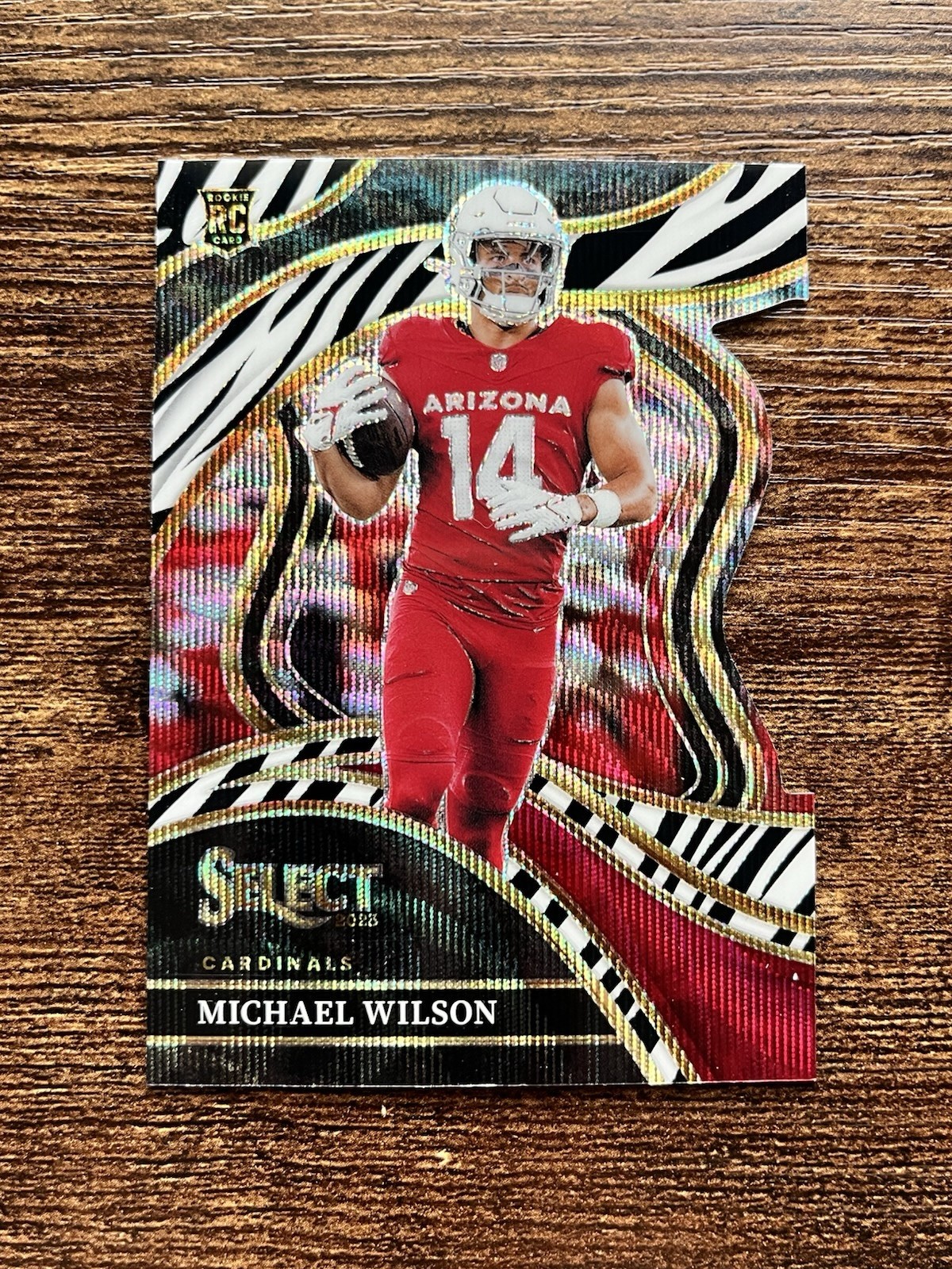 MICHAEL WILSON 2023 SELECT ROOKIE CLUB LEVEL ZEBRA #234 CARDINALS 🐶