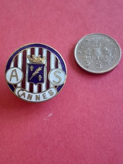 1940's 1950's AS Cannes Enamel Lapel Buttonhole Badge Chobillon Paris