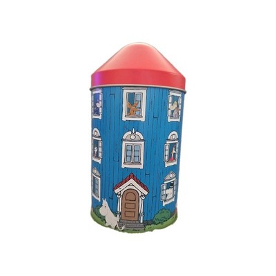 Moominhouse Blue & Red Canister With Moomin Characters
