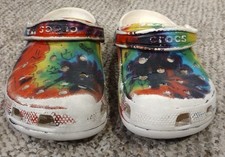 Crocs Tie-Dye Slides / Sandals, Size J6