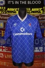 5/5 Chelsea adults L 42" 1987 MINT retro commodore football shirt jersey soccer