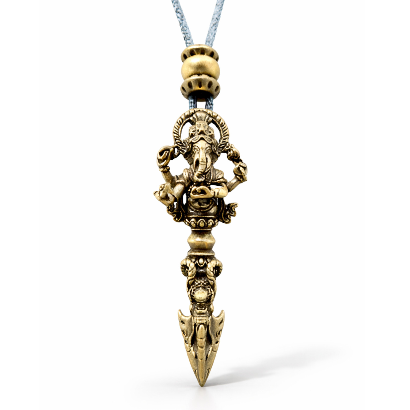 Ganesh Necklace Pendant Bronze Vajra Dorje Protection Amulet Talisman Jewellery