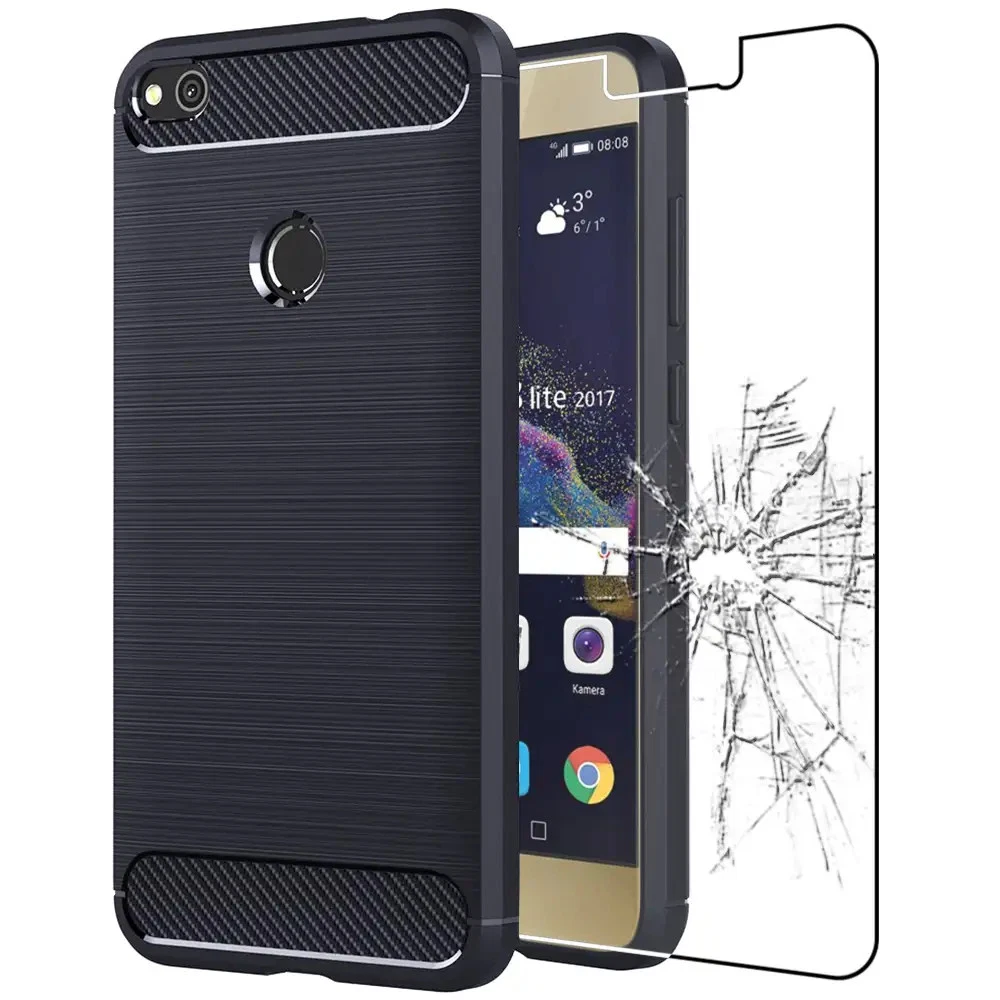 Coque Livre Pour Huawei P8 Lite 2017 - Avec Film Verre, Plusieurs Couleurs, Neuf