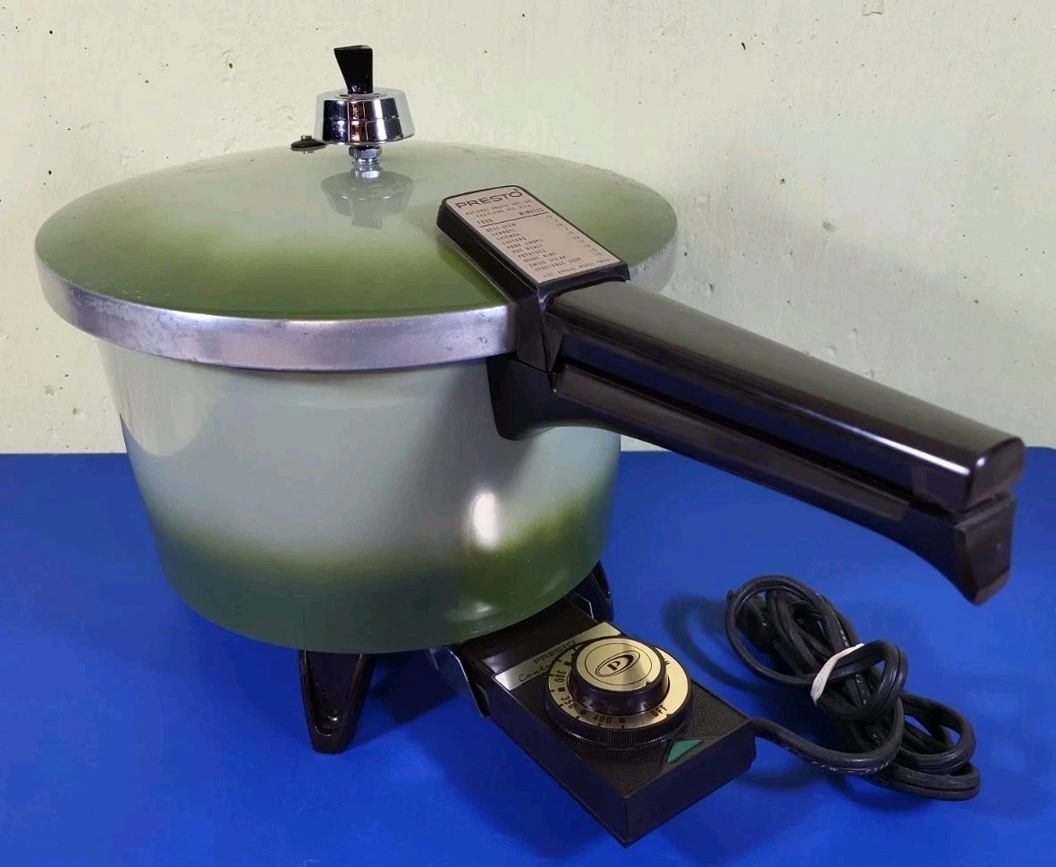 Vintage Presto 4qt ELECTRIC PRESSURE COOKER PB05A w/ Regulator GREAT CONDITION!
Opens in a new windo