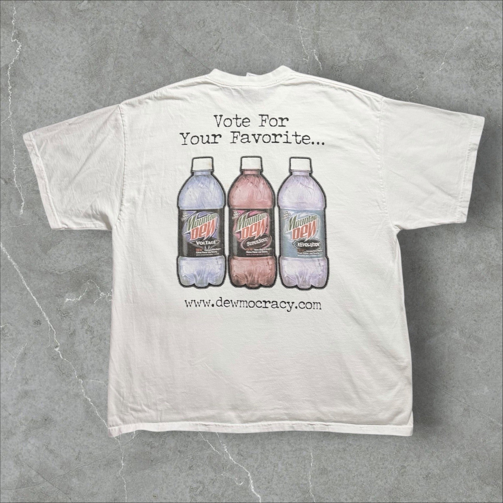 2000s Mountain Dew DewMocracy Code Red Promo T-Sh… - image 1