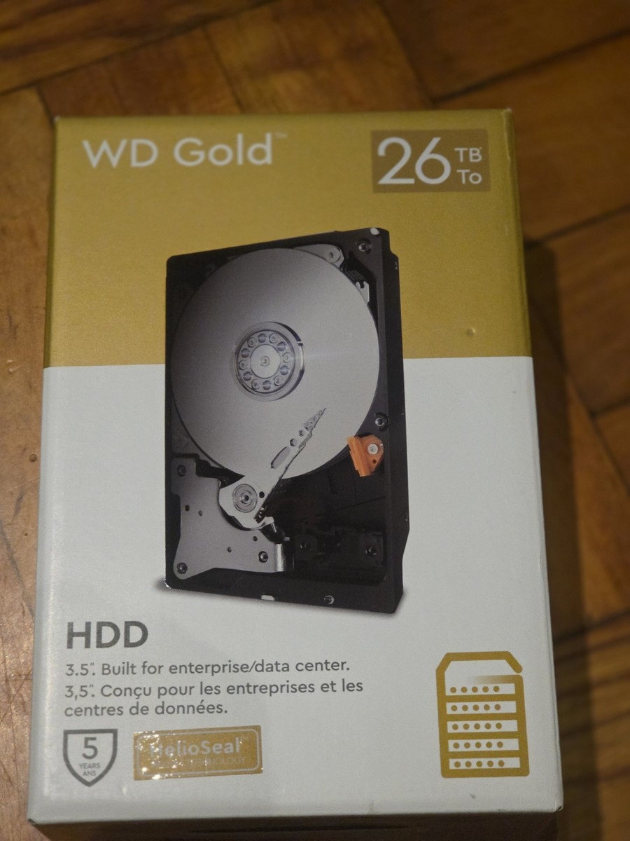 Western Digital 26TB WD Gold Enterprise Class SATA Internal Hard